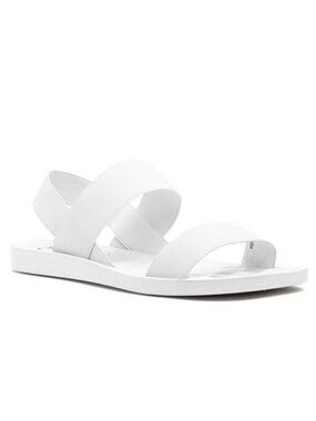 Steve Madden Rafa Sandals White Size‎ 9.5 Nordstrom Slip On Elastic Strap Shoes